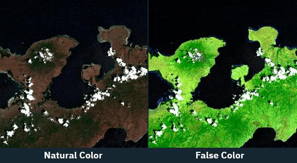False-color multispectral image thumbnail